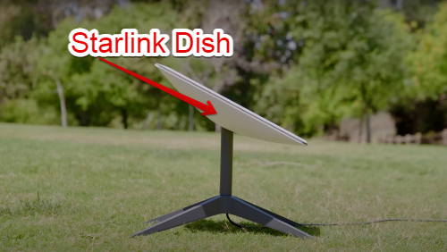  Place the starlink dish